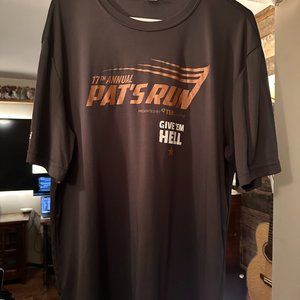 Pat Tillman's Pat's Run t shirt XL with finishers metal.  "Give them Hell" style